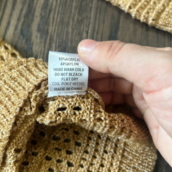 NWOT Sage the Label Starburst Open Knit Sweater - Picture 5 of 5